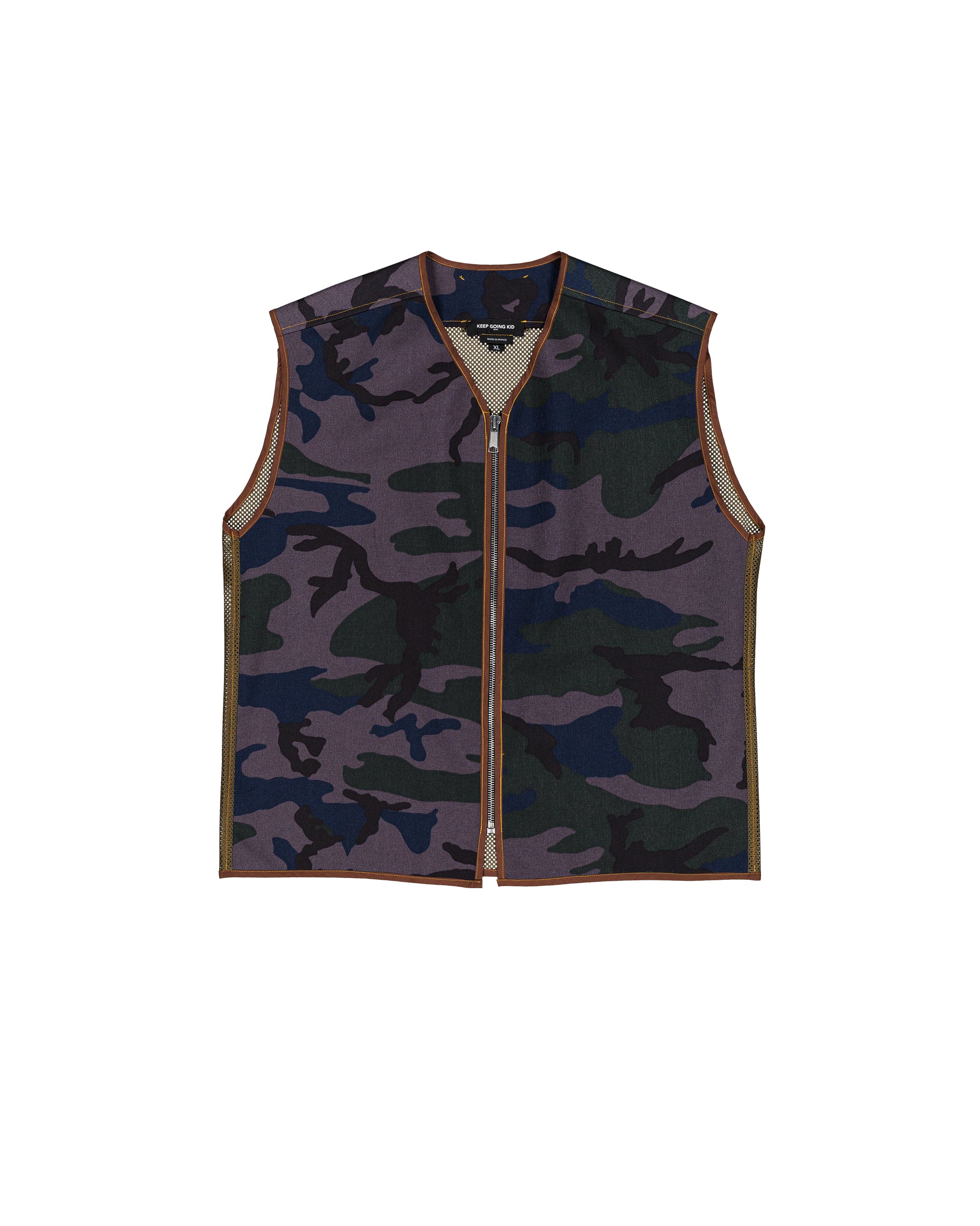 Gilet Zippé Camouflage Unisexe