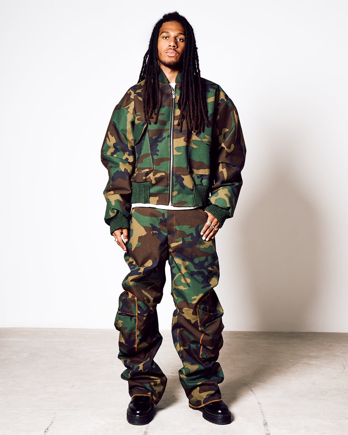 Bomber Woodland Camouflage Unisexe