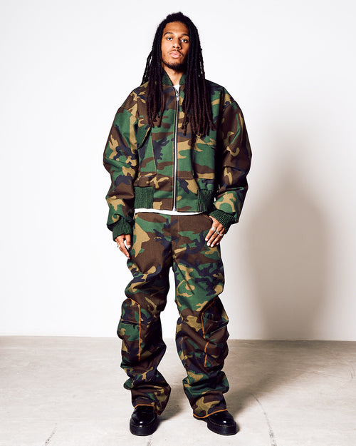 Bomber Woodland Camouflage Unisexe