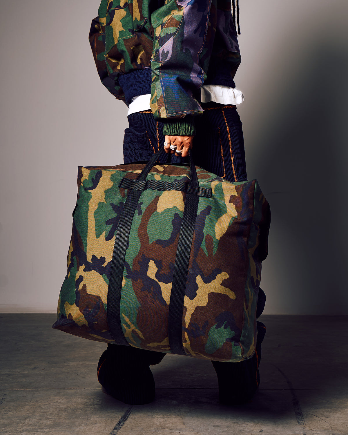 Grand Sac Camouflage Woodland