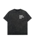 T-Shirt I Wake Up Noir Délavé